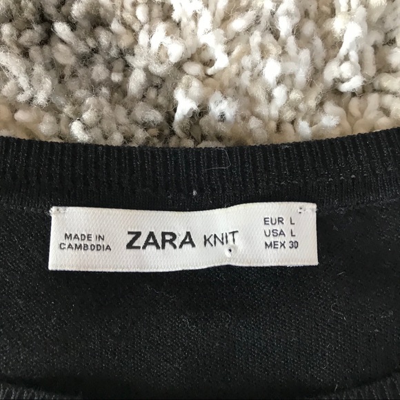 Zara Knit Striped Sweater L - Picture 2 of 5